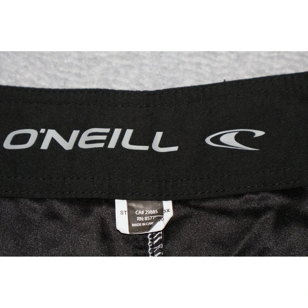 O'Neill Board Shorts Mens 36 Blue Striped Drawstring Pockets Swim Trunks